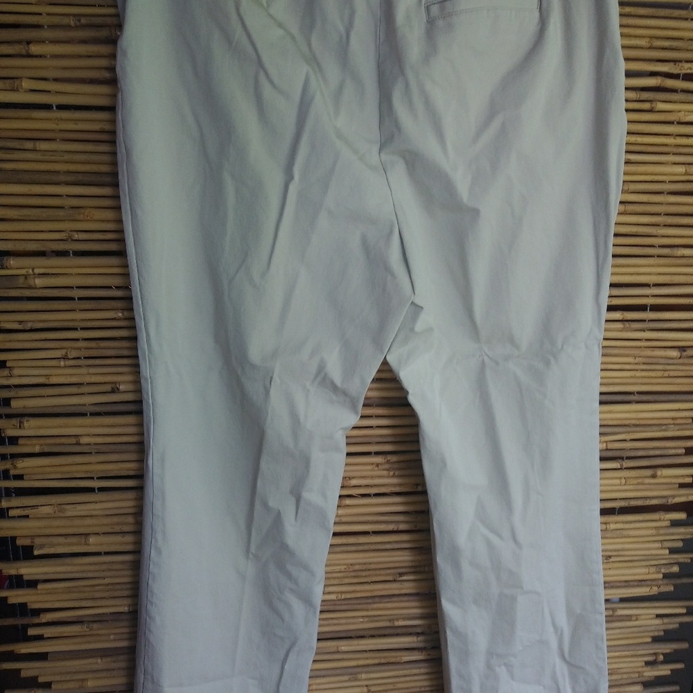 St. John's Bay Beige Straight-Leg Pants - Picture 3 of 4